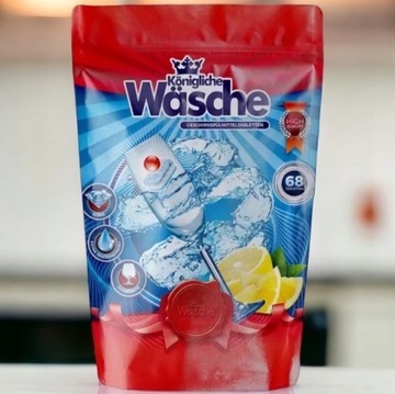Niemieckie Tabletki do zmywarki 5in1 68szt Konigliche Wasche