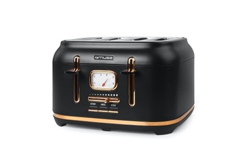 ВИНТАЖНЫЙ ТОСТЕР ЧЕРНЫЙ MUSE MS-131BC 1800ВТ 4 СЛОТА
