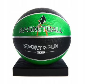 PIŁKA DO KOSZYKÓWKI GRA W KOSZA ZIELONO CZARNA