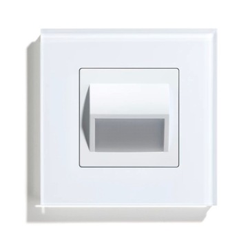 LAMPKA LED 1W OPRAWKA SCHODOWA SZKLANA ŚCIENNA