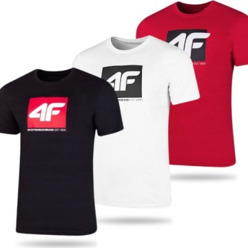 ZESTAW KOSZULKA MĘSKA SPORTOWA 4F T-SHIRT BLUZKA NA CO DZIEŃ