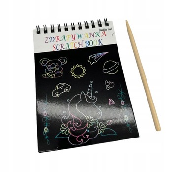 ZDRAPYWANKA TĘCZOWA WYDRAPYWANKA DLA DZIECI 10ARK