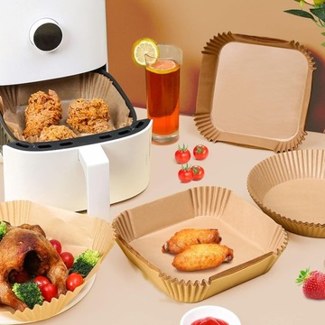 БУМАЖНАЯ ВСТАВКА ДЛЯ ФРИТЮРНИЦЫ БУМАЖНЫЕ ТАРЕЛКИ ДЛЯ ФРИТЮРНИЦЫ 20-24 см 100 шт.