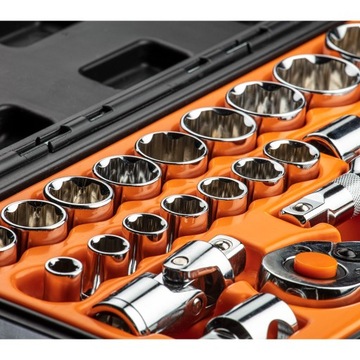 Ключи торцевые 1/2, набор 23 шт.