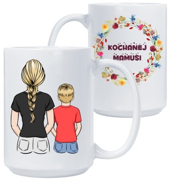 KUBEK Z NADRUKIEM DZIEŃ MATKI OJCA DUŻY 450ml
