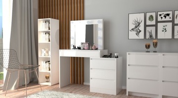 ЗЕРКАЛО КОСМЕТИЧЕСКОЕ ТРУБОЧНЫЙ СТОЛИК С 12-кратной светодиодной подсветкой