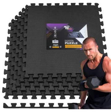 Mata Puzzle XXL Pod Sprzęt Do Ćwiczeń Ochronna Na Siłownie 6 szt. 180x120cm