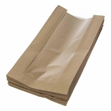 Torebka papierowa z okienkiem 280x150x70 1000szt