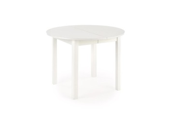 RINGO OKRĄGŁY STÓŁ rozkładany biały 102cm Halmar
