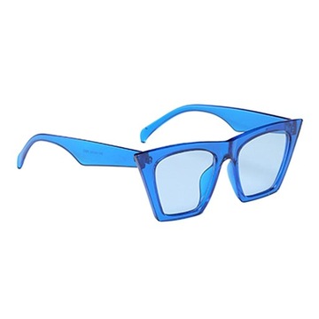 Lustrzane okulary przeciwsłoneczne UV400 niebieskie