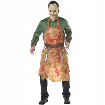 PRZEBRANIE KOSTIUM HORROR KRWAWY RZEŹNIK KREW