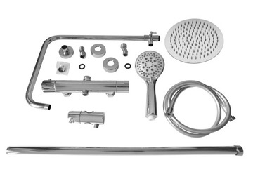 ESTIVA ZESTAW PRYSZNICOWY BATERIA DESZCZOWNICA 20 NATRYSKOWY Z TERMOSTATEM