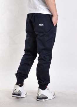 Spodnie 3XL Bossline Casual joggery granat XXXL