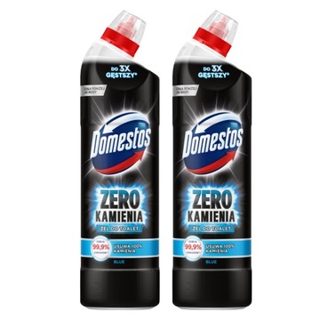 Domestos Zero Kamienia Żel Płyn do Toalet Ocean 2x750ml