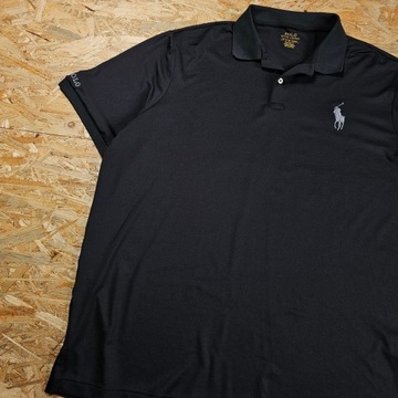 Koszulka Polo T-shirt RALPH LAUREN Casual Czarna Nowy Model Męska XL
