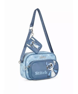 Disney angielska torebka STITCH ORYGINAŁ dwie komory + saszetka