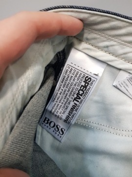 HUGO BOSS granatowe jeansy spodnie NOWE 40/32 pas 105