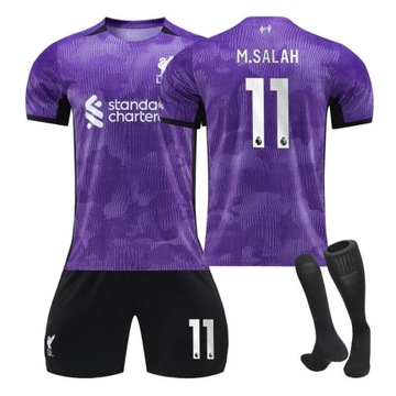 Komplet koszulek piłkarskich Liverpool F.C. away Nr 11 M.SALAH