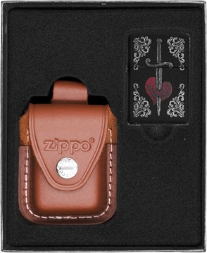 Zestaw ZIPPO Zapalniczka HEART DAGGER TATTO prezentowy*nr2