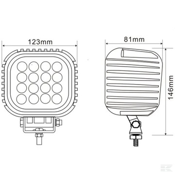 Lampa robocza LED, 48W 4000 lm światło skupione