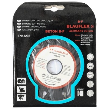 TARCZA DIAMENTOWA BLAUFLEX 125 x 22,2 SEGMENTOWA