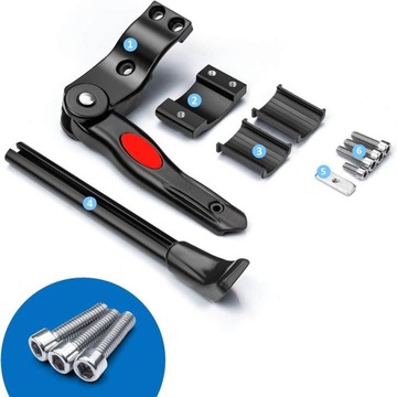 ПОДНОЖКА ДЛЯ ВЕЛОСИПЕДА С БОКОВОЙ РЕГУЛИРОВКОЙ, АЛЮМИНИЙ