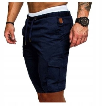 MODA MĘSKIE SPODENKI DRESOWE SZORTY BOJÓWKI M-4XL