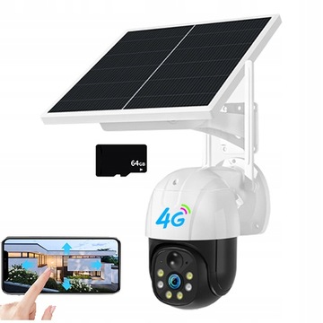 Kamera kompaktowa (box) IP W909) GSM SIM Obrotowa Panel Solarny 2 Mpx