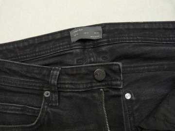 ZARA MAN męskie czarne spodnie jeansy rurki W32 L30 32x30