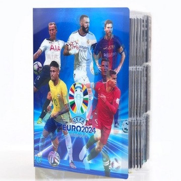 Футбольный АЛЬБОМ на 432 карточки ЕВРО-2024, 60 бесплатных карточек, 3D-класс ФУТБОЛ