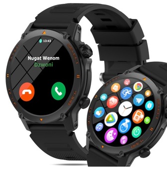Smartwatch Zegarek smart watch Menu Polskie Amoled Ciśnienie Tętno Sport