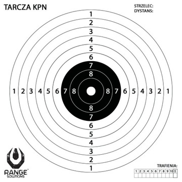Tarcze KPN do Wiatrówki 100szt 14x14cm