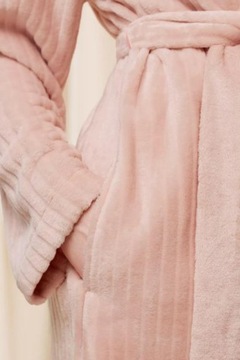 Szlafrok Damski Robes Fleece Robe 3/4 Różowy - Triumph 40/42