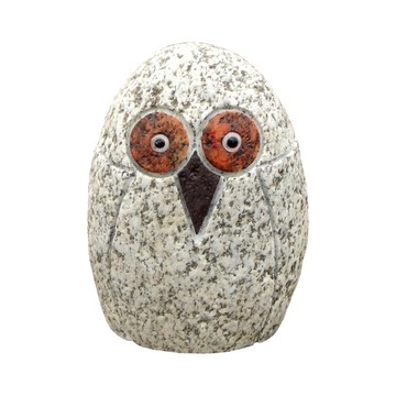 sowa granitowa, kamienna figurka, gartdeco1