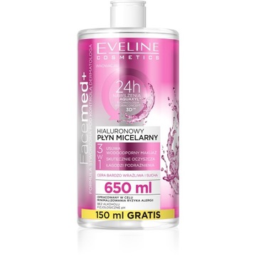 Eveline Facemed+ Hialuronowy Płyn micelarny 3w1 -