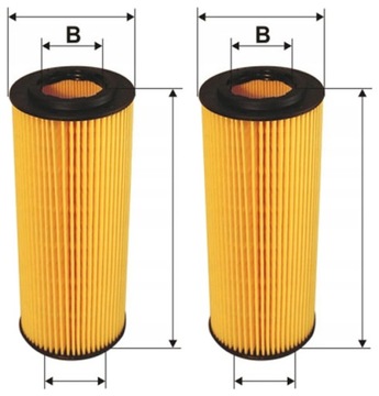 2× FILTRON OE649/8 FILTR OLEJE