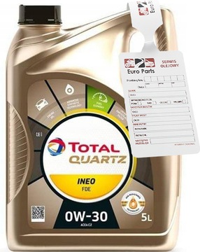 Olej silnikowy Total Quartz Ineo FDE 0W30 0W-30 5L