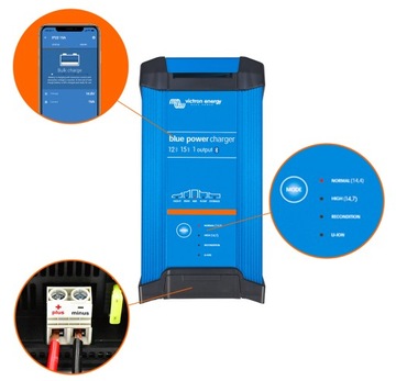 Prostownik ładowarka do akumulatorów Victron Blue Smart 12V 15A IP22 rev.2