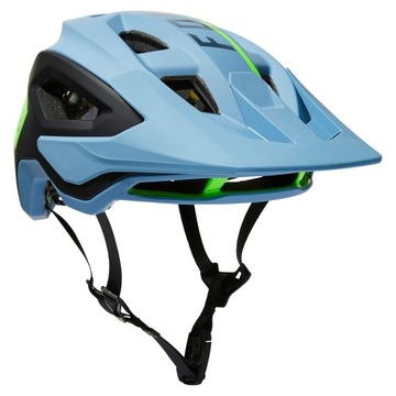 KASK ROWEROWY FOX SPEEDFRAME PRO BLOCKED DUSTY BLUE S BONUS