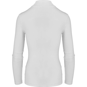 Półgolf Damski Cienki Elastyczny Sweter biały M