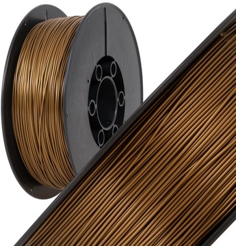 FILAMENT Plastik do drukarki 3d Plastspaw PET-G 1,75 mm 1kg ZŁOTY