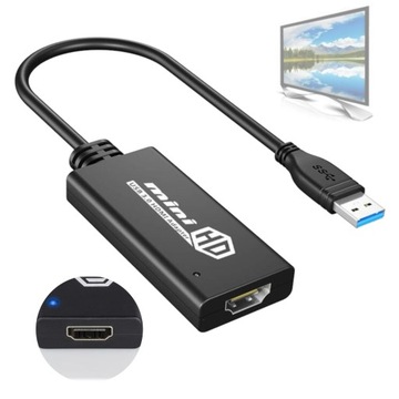 USB 3.0 na HDMI Konwerter obrazu Karta GRAFICZNA
