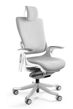 WAU 2 Szare Krzesło Biurowe Ergonomiczne Tkanina