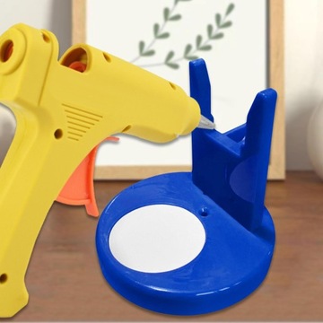 Держатель для горячего клея Подставка для машины для горячего клея Держатель для клея-расплава Настольный синий