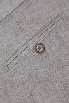 Szare wiskozowe spodnie z lnem GIACOMO CONTI rozmiar 176/94