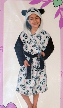 Szlafrok dziecięcy Panda z kapturem USZKA 98/104 prezent