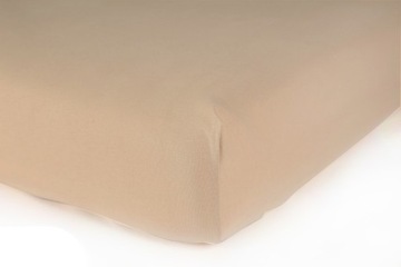 PRZEŚCIERADŁO JERSEY Z GUMKĄ 60x120 BEŻOWE BEŻ