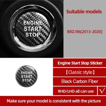 PRO SUBARU BRZ TOYOTA 86 2013-2020 Z VLÁKNA  UHLÍKOVÉ