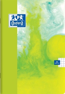ZESZYT OXFORD PAINT A4 KRATKA 60K LIMONKOWY
