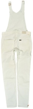 LEE ogrodniczki WHITE skinny BIB LOGGER _ XS